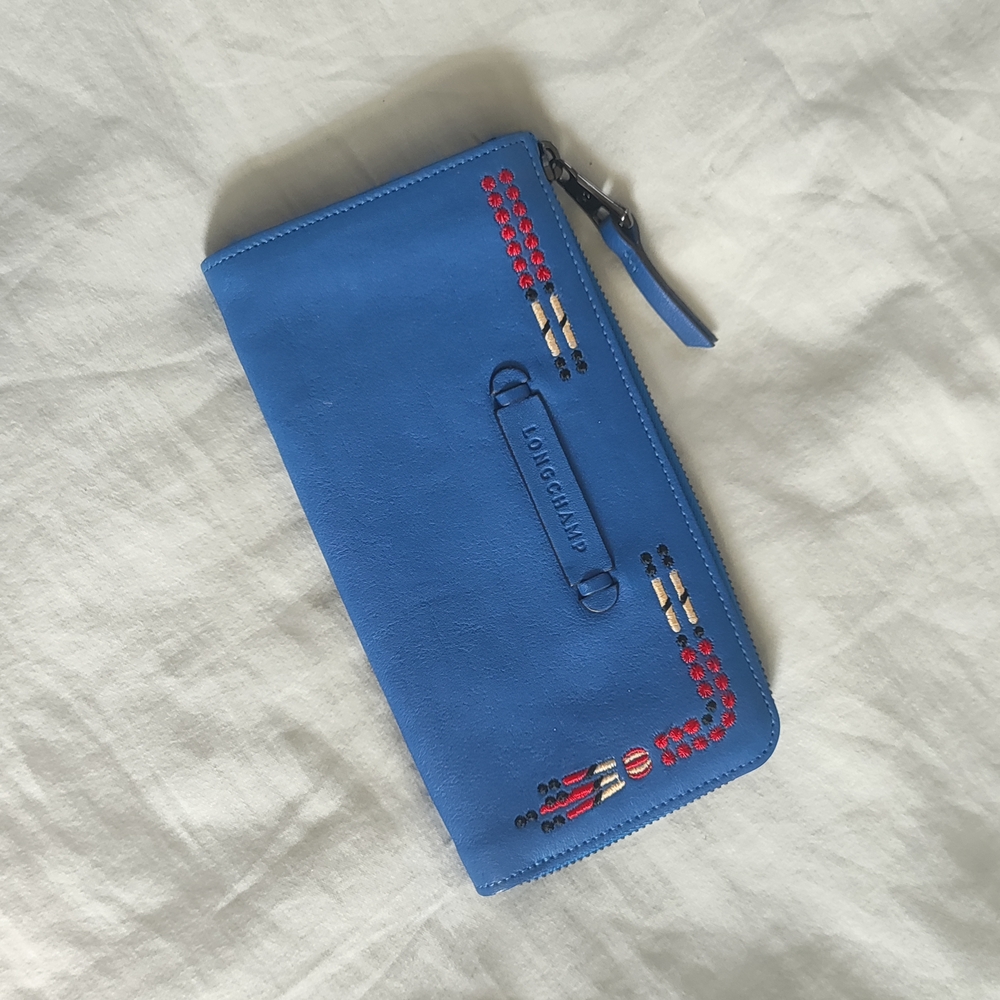 Longchamp Blue Wallet